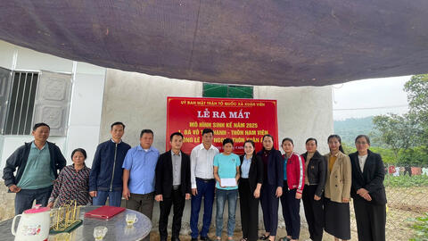 Ban Quản lý Vì người nghèo xã Xuân Viên, tổ chức Lễ ra mắt "Mô hình Sinh kế".